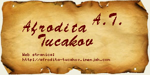 Afrodita Tucakov vizit kartica
